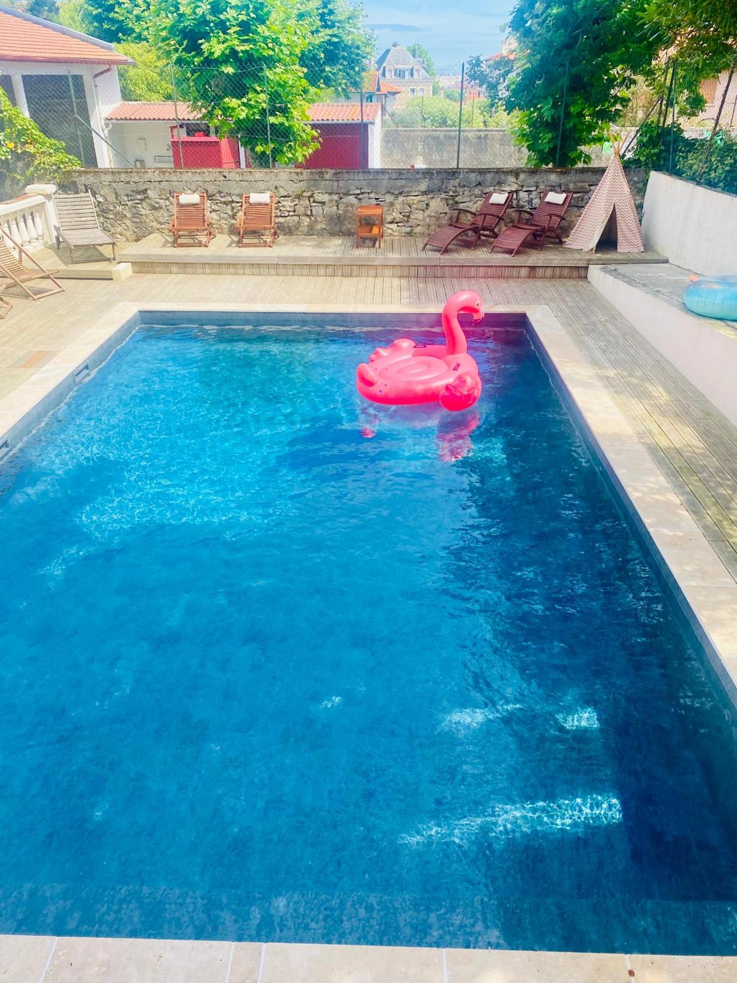 Charming 1 Bedroom Flat, Biarritz Center With Pool And Car Park ภายนอก รูปภาพ